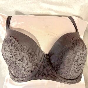Victoria's Secret Black Lace lined Demi bra
